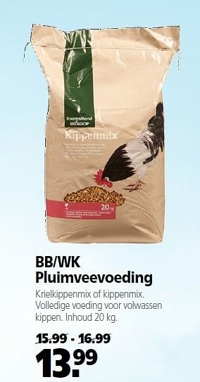 Aanbiedingen Bb-wk pluimveevoeding - Huismerk- Boerenbond - Geldig van 22/09/2014 tot 03/10/2014 bij Boerenbond