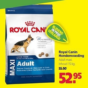 Aanbiedingen Royal canin hondenvoeding - Royal Canin - Geldig van 22/09/2014 tot 03/10/2014 bij Boerenbond