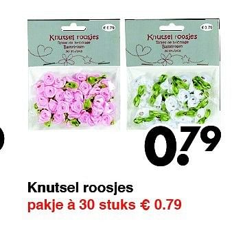 Aanbiedingen Knutsel roosjes - Huismerk - Wibra - Geldig van 22/09/2014 tot 04/10/2014 bij Wibra