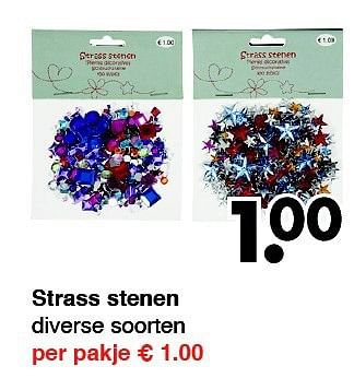 Aanbiedingen Strass stenen diverse soorten - Huismerk - Wibra - Geldig van 22/09/2014 tot 04/10/2014 bij Wibra