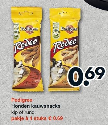 Aanbiedingen Honden kauwsnacks kip of rund - Pedigree - Geldig van 22/09/2014 tot 04/10/2014 bij Wibra