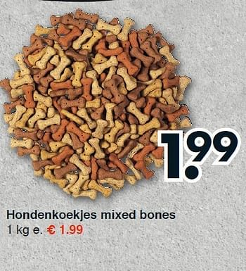 Aanbiedingen Hondenkoekjes mixed bones - Huismerk - Wibra - Geldig van 22/09/2014 tot 04/10/2014 bij Wibra