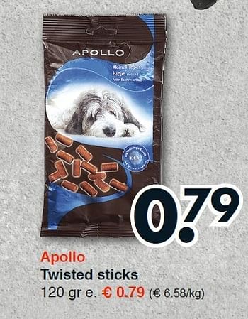 Aanbiedingen Twisted sticks - Apollo - Geldig van 22/09/2014 tot 04/10/2014 bij Wibra