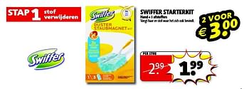 Aanbiedingen Swiffer starterkit - Swiffer - Geldig van 22/09/2014 tot 05/10/2014 bij Kruidvat