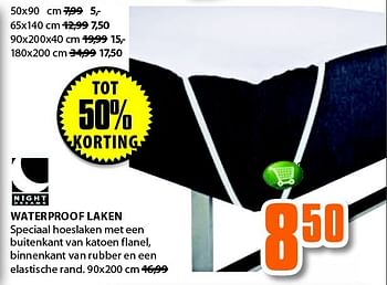 Aanbiedingen Waterproof laken - Night dreams - Geldig van 22/09/2014 tot 05/10/2014 bij Jysk