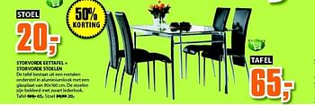 Aanbiedingen Storvorde eettafel + storvorde stoelen - Huismerk - Jysk - Geldig van 22/09/2014 tot 05/10/2014 bij Jysk