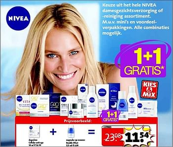 Aanbiedingen Nivea damesgezichtsverzorging of reiniging assortiment - Nivea - Geldig van 22/09/2014 tot 05/10/2014 bij Kruidvat