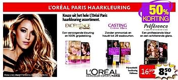 Aanbiedingen Haarkleuring préférence - L'Oreal Paris - Geldig van 22/09/2014 tot 05/10/2014 bij Kruidvat