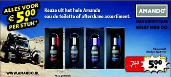 Aanbiedingen Keuze uit het hele amando eau de toilette of aftershave assortiment - Amando - Geldig van 22/09/2014 tot 05/10/2014 bij Kruidvat
