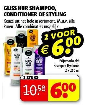 Aanbiedingen Shampoo hyaluron - Gliss Kur - Geldig van 22/09/2014 tot 05/10/2014 bij Kruidvat
