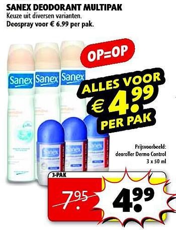 Aanbiedingen Sanex deodorant multipak - Sanex - Geldig van 22/09/2014 tot 05/10/2014 bij Kruidvat