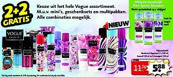 Aanbiedingen Deodorant happiness, sensual en extravagant - Vogue - Geldig van 22/09/2014 tot 05/10/2014 bij Kruidvat