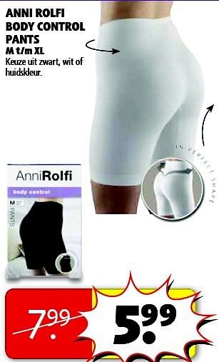 Aanbiedingen Anni rolfi body control pants - Anni Rolfi - Geldig van 22/09/2014 tot 05/10/2014 bij Kruidvat
