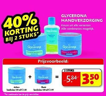 Aanbiedingen Glycerona handverzorging - Glycerona - Geldig van 22/09/2014 tot 05/10/2014 bij Kruidvat