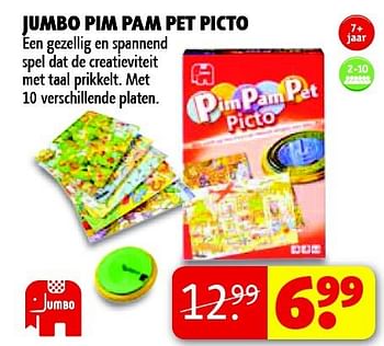 Aanbiedingen Jumbo pim pam pet picto - Jumbo - Geldig van 22/09/2014 tot 05/10/2014 bij Kruidvat