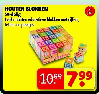 Aanbiedingen Houten blokken - Huismerk - Kruidvat - Geldig van 22/09/2014 tot 05/10/2014 bij Kruidvat
