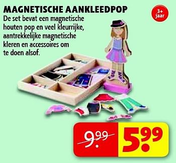Aanbiedingen Magnetische aankleedpop - Huismerk - Kruidvat - Geldig van 22/09/2014 tot 05/10/2014 bij Kruidvat