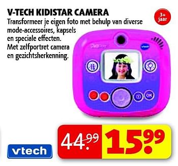 Aanbiedingen V-tech kidistar camera - Vtech - Geldig van 22/09/2014 tot 05/10/2014 bij Kruidvat