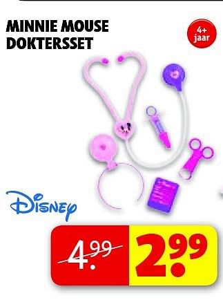 Aanbiedingen Minnie mouse doktersset - Disney - Geldig van 22/09/2014 tot 05/10/2014 bij Kruidvat