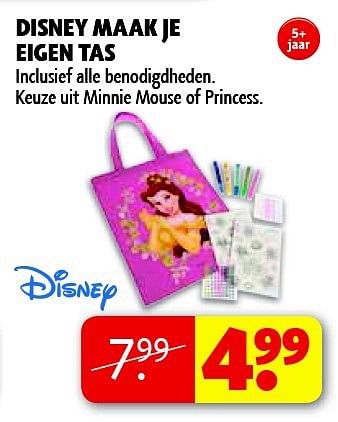 Aanbiedingen Disney maak je eigen tas - Disney - Geldig van 22/09/2014 tot 05/10/2014 bij Kruidvat