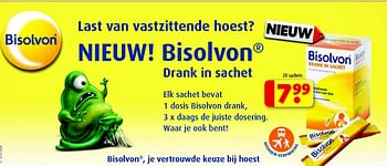 Aanbiedingen Bisolvon, je vertrouwde keuze bij hoest - Huismerk - Kruidvat - Geldig van 22/09/2014 tot 05/10/2014 bij Kruidvat