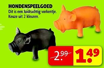 Aanbiedingen Hondenspeelgoed dit is een luidruchtig varkentje - Huismerk - Kruidvat - Geldig van 22/09/2014 tot 05/10/2014 bij Kruidvat