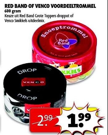 Aanbiedingen Red band of venco voordeeltrommel - Red band - Geldig van 22/09/2014 tot 05/10/2014 bij Kruidvat