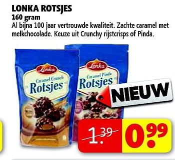 Aanbiedingen Lonka rotsjes - Lonka - Geldig van 22/09/2014 tot 05/10/2014 bij Kruidvat