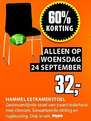 Aanbiedingen Hammel eetkamerstoel - Huismerk - Jysk - Geldig van 22/09/2014 tot 05/10/2014 bij Jysk