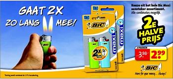 Aanbiedingen Keuze uit het hele bic maxi aansteker assortiment - BIC - Geldig van 22/09/2014 tot 05/10/2014 bij Kruidvat