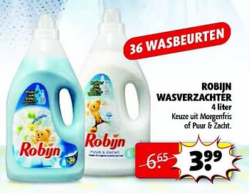 Aanbiedingen Robijn wasverzachter - Robijn - Geldig van 22/09/2014 tot 05/10/2014 bij Kruidvat
