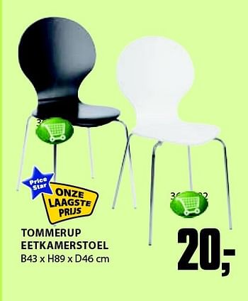Aanbiedingen Tommerup eetkamerstoel - Huismerk - Jysk - Geldig van 22/09/2014 tot 05/10/2014 bij Jysk