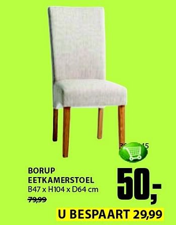 Aanbiedingen Borup eetkamerstoel - Huismerk - Jysk - Geldig van 22/09/2014 tot 05/10/2014 bij Jysk