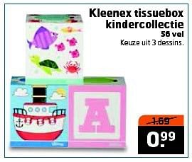Aanbiedingen Kleenex tissuebox kindercollectie - Kleenex - Geldig van 23/09/2014 tot 28/09/2014 bij Trekpleister