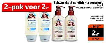 Aanbiedingen Schwarzkopf conditioner en crème - Schwartzkopf - Geldig van 23/09/2014 tot 28/09/2014 bij Trekpleister