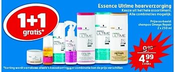 Aanbiedingen Shampoo omega repair - Essence - Geldig van 23/09/2014 tot 28/09/2014 bij Trekpleister