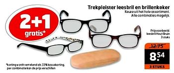Aanbiedingen Trekpleister leesbril en brillenkoker - Huismerk - Trekpleister - Geldig van 23/09/2014 tot 28/09/2014 bij Trekpleister