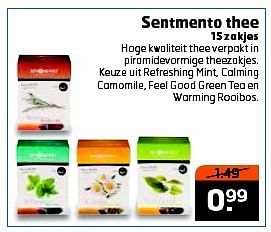 Aanbiedingen Sentmento thee - Huismerk - Trekpleister - Geldig van 23/09/2014 tot 28/09/2014 bij Trekpleister