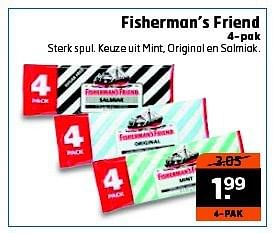 Aanbiedingen Fisherman`s friend - Fisherman's Friend - Geldig van 23/09/2014 tot 28/09/2014 bij Trekpleister