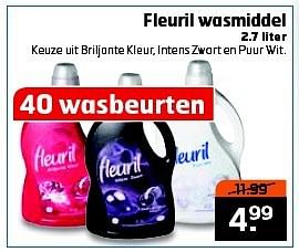Aanbiedingen Fleuril wasmiddel - Fleuril - Geldig van 23/09/2014 tot 28/09/2014 bij Trekpleister