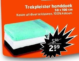 Aanbiedingen Trekpleister handdoek - Huismerk - Trekpleister - Geldig van 23/09/2014 tot 28/09/2014 bij Trekpleister