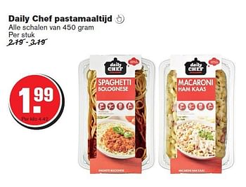 Aanbiedingen Daily chef pastamaaltijd - Daily chef - Geldig van 24/09/2014 tot 30/09/2014 bij Hoogvliet