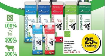 Aanbiedingen Vecozuivel biologische zuivel - Vecozuivel - Geldig van 24/09/2014 tot 30/09/2014 bij Hoogvliet