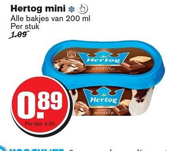 Aanbiedingen Hertog mini - Hertog - Geldig van 24/09/2014 tot 30/09/2014 bij Hoogvliet