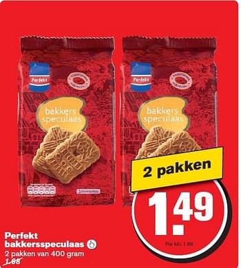 Aanbiedingen Perfekt bakkersspeculaas - Perfekt - Geldig van 24/09/2014 tot 30/09/2014 bij Hoogvliet