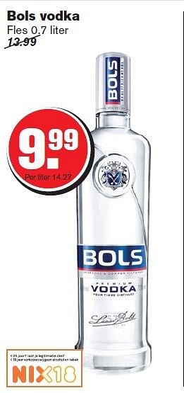 Aanbiedingen Bols vodka - Bols - Geldig van 24/09/2014 tot 30/09/2014 bij Hoogvliet