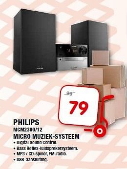 Aanbiedingen Philips mcm2300-12 micro muziek-systeem - Philips - Geldig van 24/09/2014 tot 05/10/2014 bij Maxwell