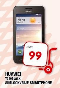 Aanbiedingen Huawei y330black simlockvrije smartphone - Huawei - Geldig van 24/09/2014 tot 05/10/2014 bij Maxwell