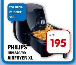 Aanbiedingen Philips hd9240-90 airfryer xl - Philips - Geldig van 24/09/2014 tot 05/10/2014 bij Maxwell