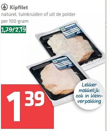 Aanbiedingen Kipfilet naturel, tuinkruiden of uit de polder - Spar - Geldig van 25/09/2014 tot 01/10/2014 bij Spar